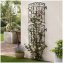 Rankgitter mit Ornamenten Nessa Schwarz 2er-Set - 2