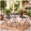 Gartenstuhl 2er-Set Ivo Metall Blau - 2