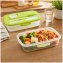 6er Set Frischhaltedosen mit Besteck und Dressingdose Meal Prep Boxen - 2