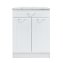 Küchenunterschrank Jenna Country Weiß 60 cm mit Schublade - 2