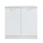 Spülenunterschrank Jenna Country Weiß 80 cm - 2