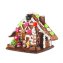 Weiss Lebkuchen Hexenhaus zum Selbstbauen mit süßen Dekorteilen 900g - 2