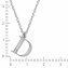 Halskette Silber 925 mit 1x Diamant 0,008ct. Buchstabe D - 2