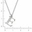 Halskette Silber 925 mit 1x Diamant 0,008ct. Buchstabe E - 2