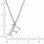 Halskette Silber 925 mit 1x Diamant 0,008ct. Buchstabe F - 2