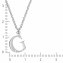 Halskette Silber 925 mit 1x Diamant 0,008ct. Buchstabe G - 2