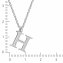 Halskette Silber 925 mit 1x Diamant 0,008ct. Buchstabe H - 2