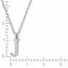 Halskette Silber 925 mit 1x Diamant 0,008ct. Buchstabe J - 2