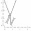 Halskette Silber 925 mit 1x Diamant 0,008ct. Buchstabe N - 2