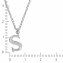 Halskette Silber 925 mit 1x Diamant 0,008ct. Buchstabe S - 2