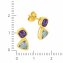 Ohrringe Gold 375 Blautopas (beh.) + Amethyst - 2