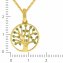 Halskette Gold 375  Lebensbaum mit Smaragd - 2