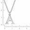 Halskette Silber 925 mit 1x Diamant 0,008ct. Buchstabe A - 2