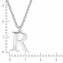 Halskette Silber 925 mit 1x Diamant 0,008ct. Buchstabe R - 2