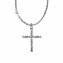 Halskette Silber 925 poliert mit Kreuz-Anhänger 60cm lang Königskette 2,2mm breit - 2