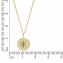 Halskette 375 Gold zweifarbig mit Windrosen-Motiv 42/45cm lang - 2