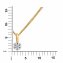 Halskette Gold 585 zweifarbig 42/45cm lang mit Brillant 0,006ct. - 2