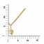 Halskette Gold 585 mit Blatt-Motiv 42/45cm lang - 2