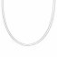 Collier Choker 925/- Sterling Silber Venezianer Kette rhodiniert zweireihig - 2