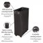 Wäschesammler Mod. Corno Schwarz, Wäschekorb, 43 l - 2