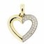 Anhänger Gold 585 Herz mit 31x Brillant zus. 0,25ct. - 2
