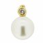 Anhänger 585 Gold mit Brillant 0,03ct. + Perle 7-7,5mm - 2