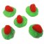 Fruchtgummi Jelly Erdbeeren mit grünem Fruchtgummi Boden halal 175g - 2