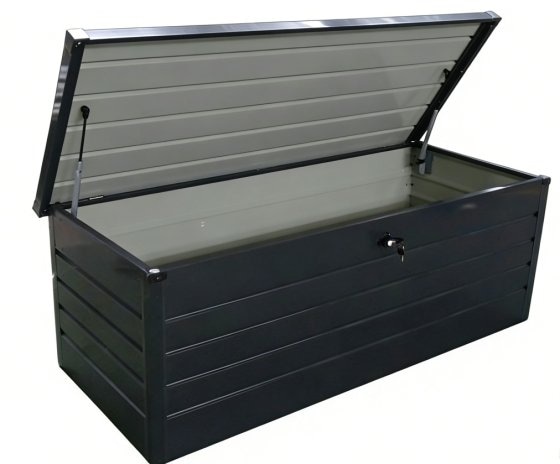 Metall-Aufbewahrungsbox Gartentruhe 600L Stauraum wetterfest 