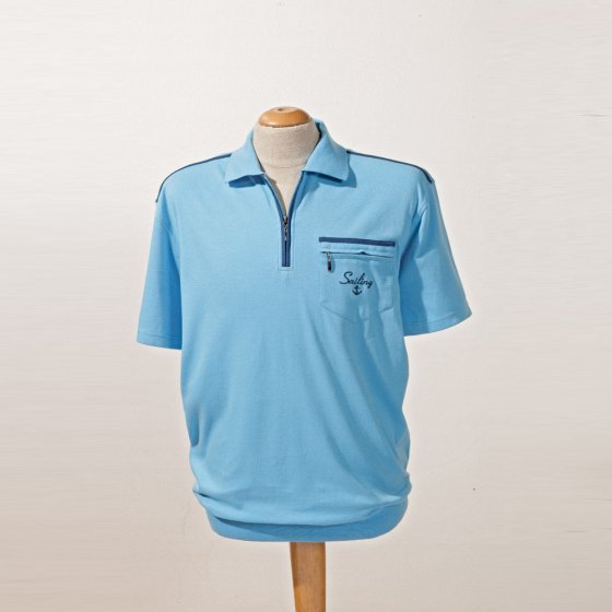 Her.Komfort Poloshirt,Aqua,XL XL | Aqua