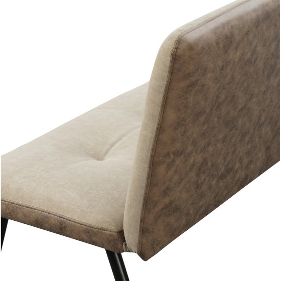 2-Sitzer Bank Antikbraun/Taupe Joschka 