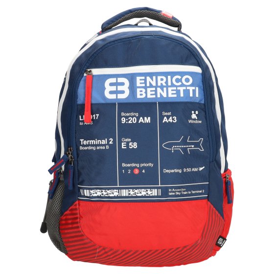 Rucksack Laptoptasche Blau-Rot 