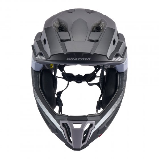 MTB-Fahrradhelm C-Maniac 2.0 MX, schwarz-grau 