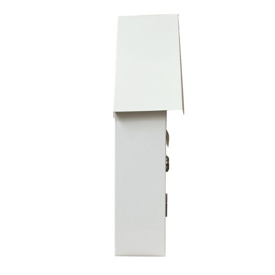 Briefkasten Amin Weiß mit Spitzdach 
