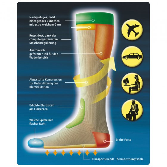 Stützstrümpfe „Mikrofaser” XL | Beige