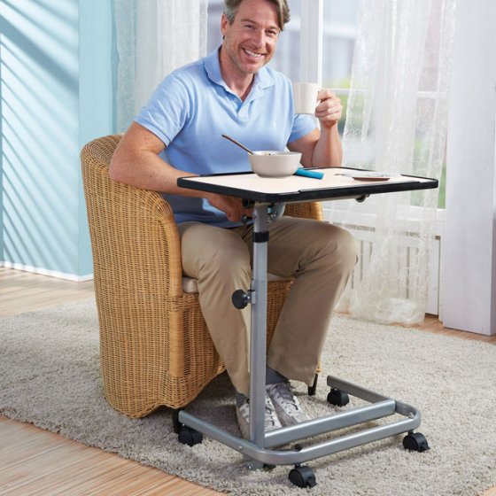 Mobil-Tisch, Buche Optik 