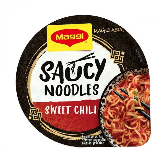 MAGGI MAGIC ASIA Saucy Noodles Sweet Chili Cup im Becher 75g 