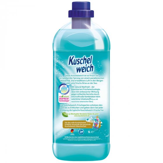 Kuschelweich Frischetraum Weichspüler für 38 Waschladungen 1L 6er Pack 