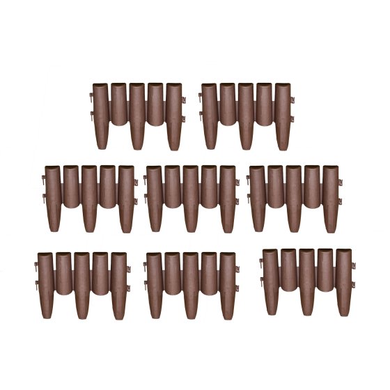Beeteinfassung Palisade 8-teilig Nessa 