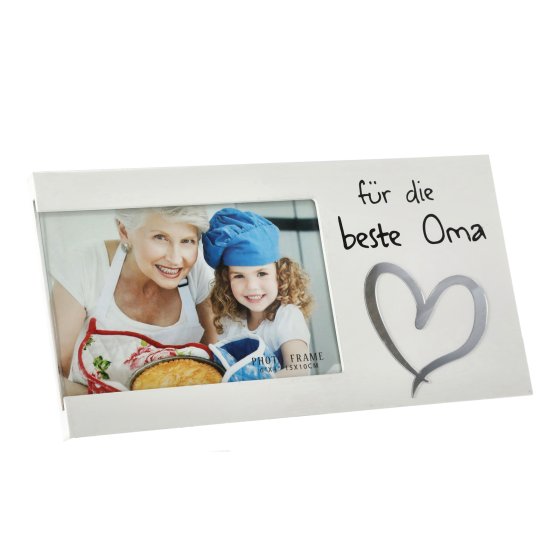 Bilderrahmen 15 x 10 mit Spruch "Für die beste Oma" 