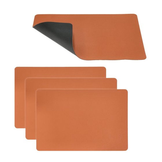 Tischset 4 - teilig Karamell/Schwarz 