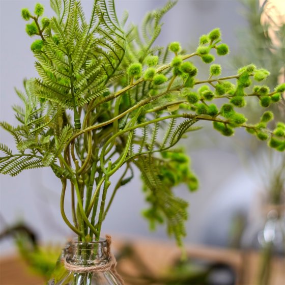 Kunstpflanze Gräser in Vase Flora 