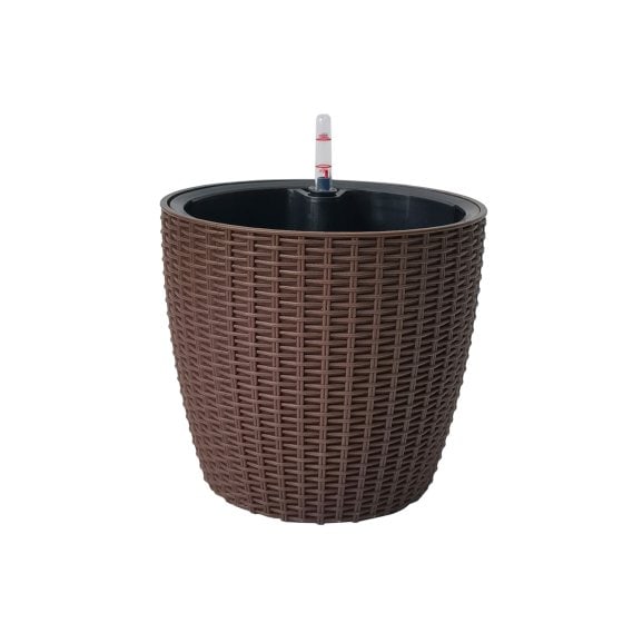 Blumentopf Nessa Hydro 27,5 cm Braun 