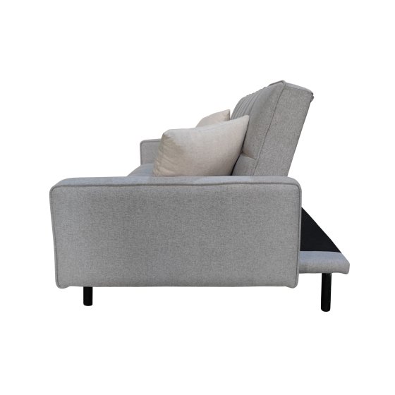 Modernes Schlafsofa 3-Sitzer Grau Klappsofa mit Schlaffunktion 
