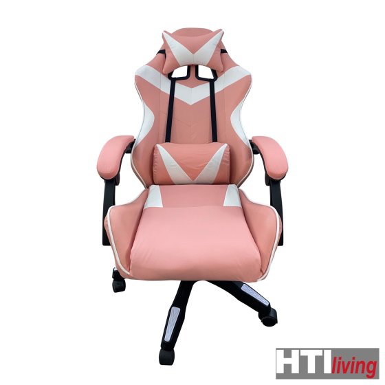 Schreibtischstuhl Krit Pink-Weiß 