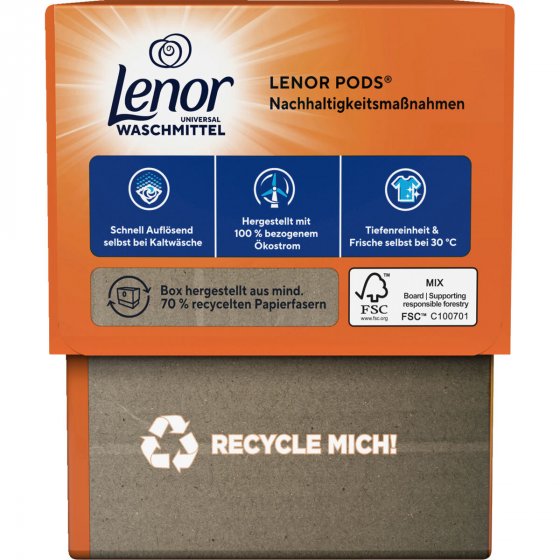 Lenor All-in-1 Pods Orangenblüte & Pfirsich 15 Pods 