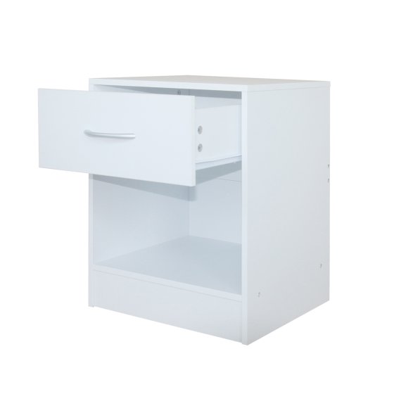 Nachtschrank 2er Set Thekla Weiß 