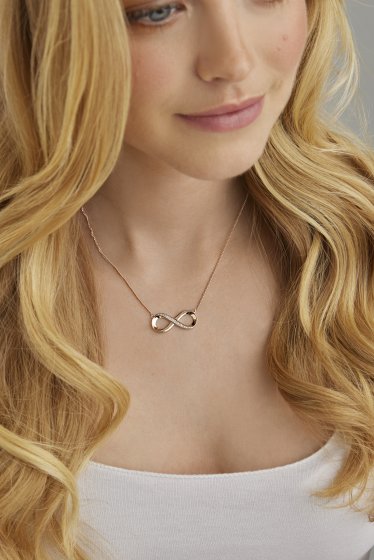 Collier 925/- Sterling Silber rotvergoldet Topas 