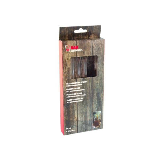Trinkhalme 3er-Set Glas 