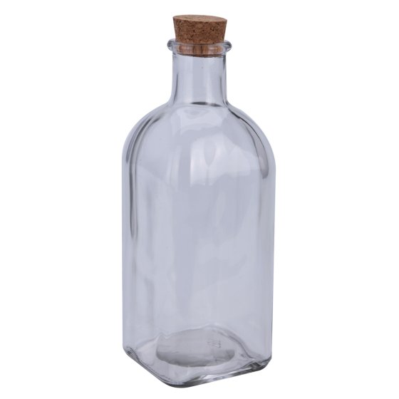 Glasflasche mit Kork-Verschluss 