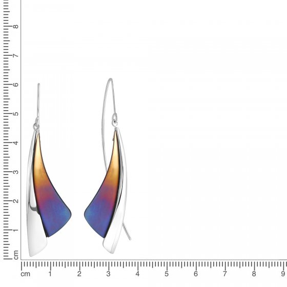Ohrringe Edelstahl mit Titan 61mm lang 